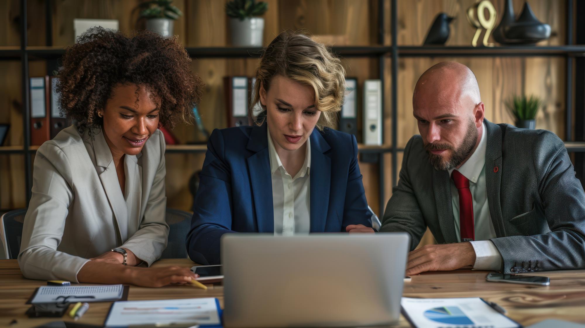Business software implementation streamlining operations for industrial sector organization